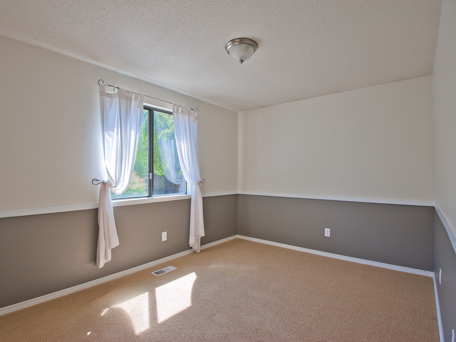 chair rail walls living room grey