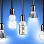 lamp row blue