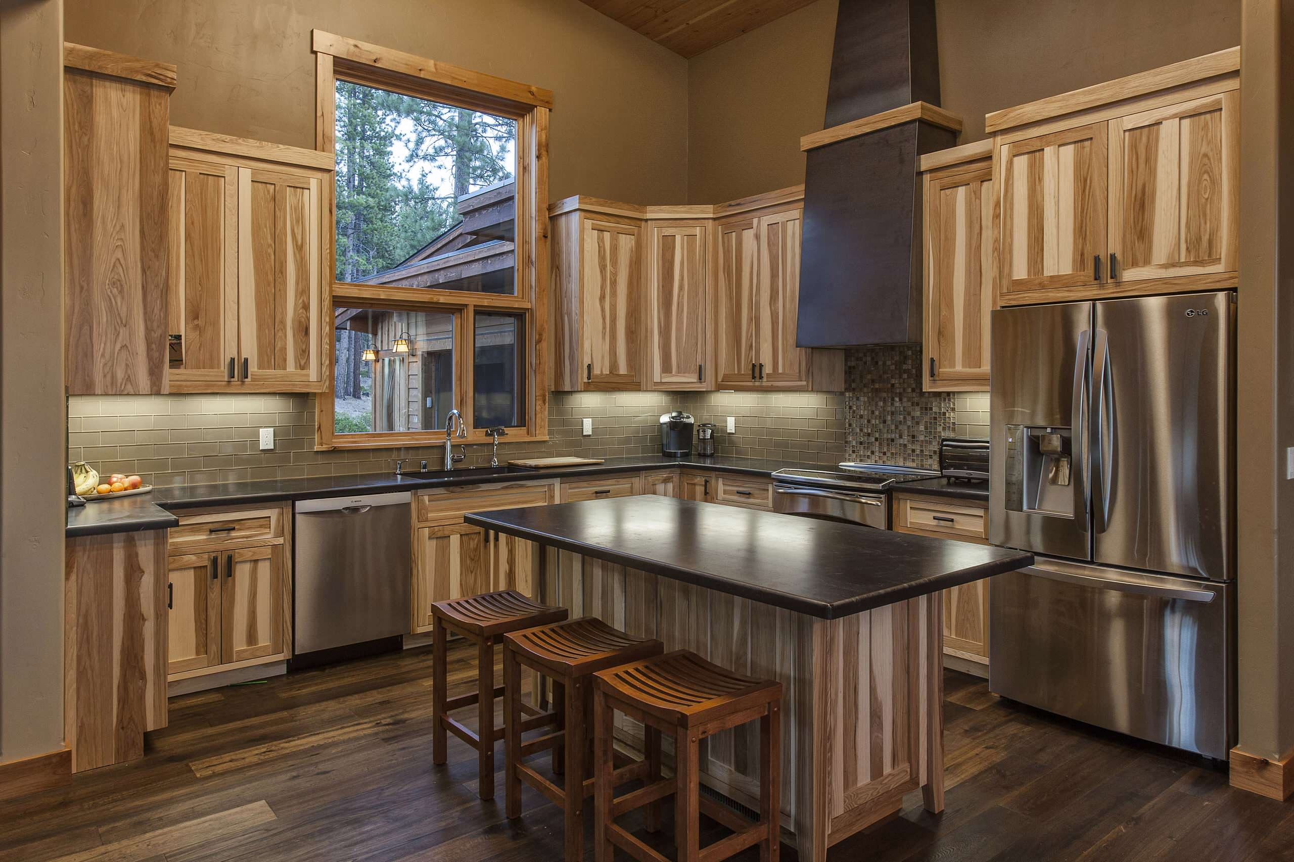 all-wood-kitchen-cabinets-hickory