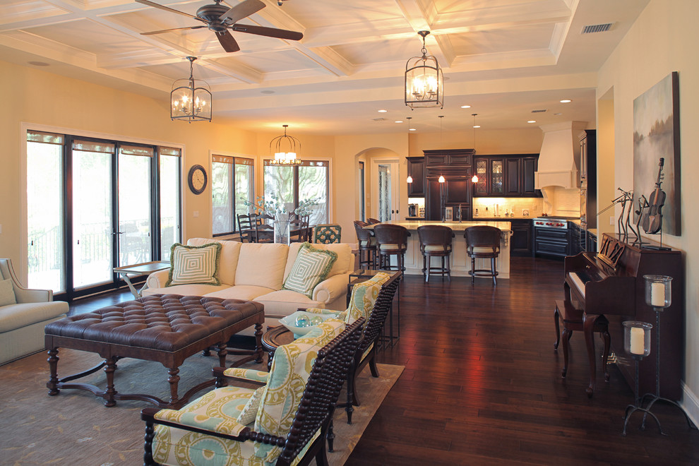 double color for open floor layout