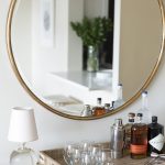 large mirror in living room