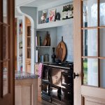 black aga kitchen