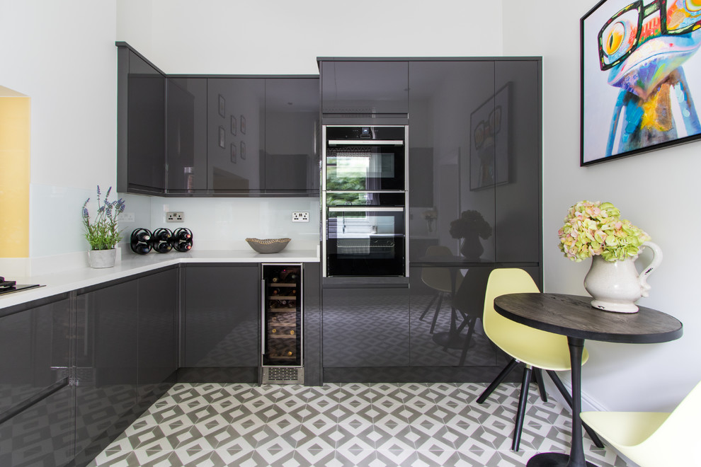 high gloss cabinets lacquered