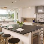 sleek black slate countertop