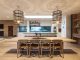 large open kitchen cage lights