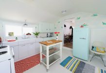 retro wallpaper kitchen