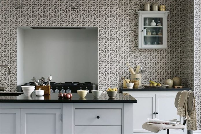 The Return of Chic Kitchen Wallpaper - My Ideal Home