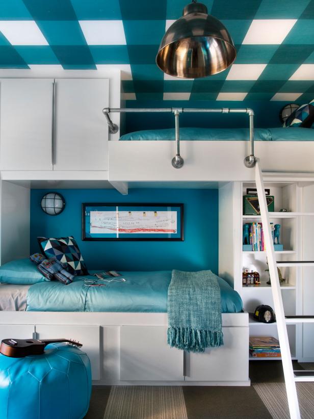 blue-white-bunk-bed-design