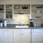 An example of cabinets with removed doors