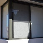 Black aluminum window frame