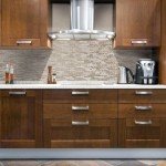A peel and stick backsplash