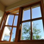 Wooden window frames