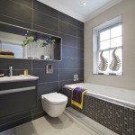 A modern bathroom upgraded with nice technology