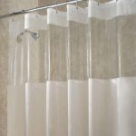 A typical PVC shower curtain