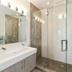 Textured glass shower door