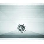 Wide stainless steel single sink